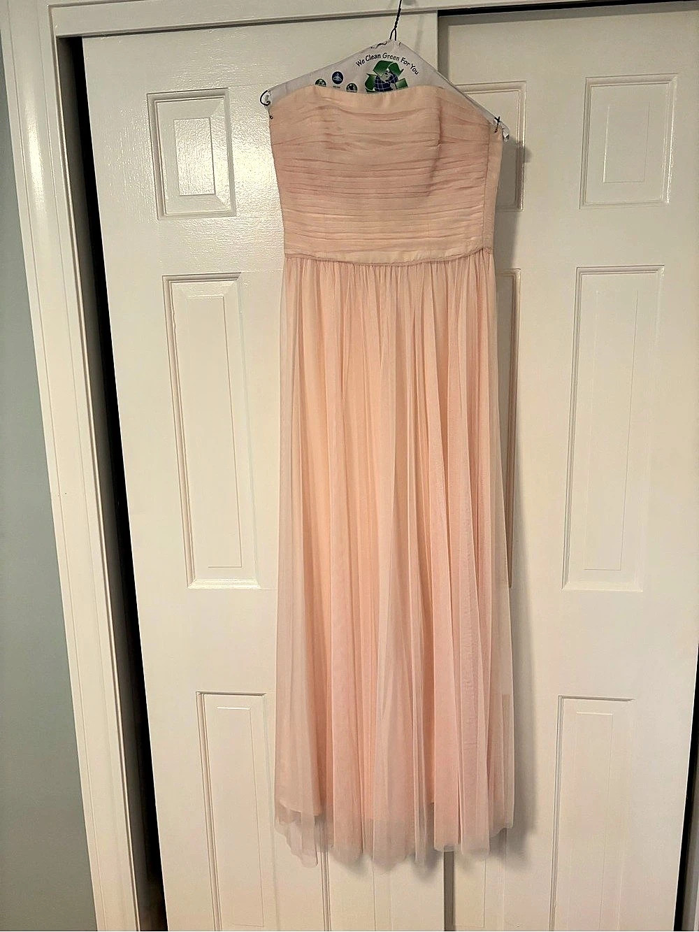 AMSALE Ashby. Bellini, Size 6. Strapless bridesmaid dress